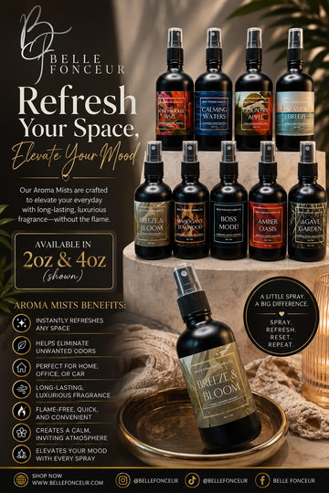 Refresh Your Space, Elevate Your Mood: Why You'll Love Belle Fonceur Aroma Mists